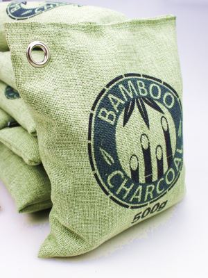 Keskkonnasõbralik puhastusvahend Bamboo puusüsi lõhnapalastaja kott