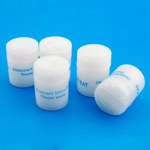 HDPE plastikust pudelid silikageeli kanister