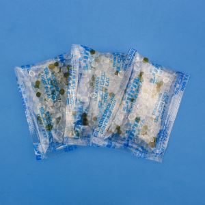 Oranž kuni roheline silikageeli paketid