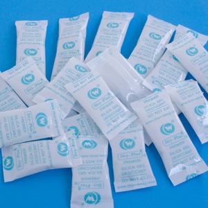 Silikageel-kuivatusaine pakendatud HDPE-sse
